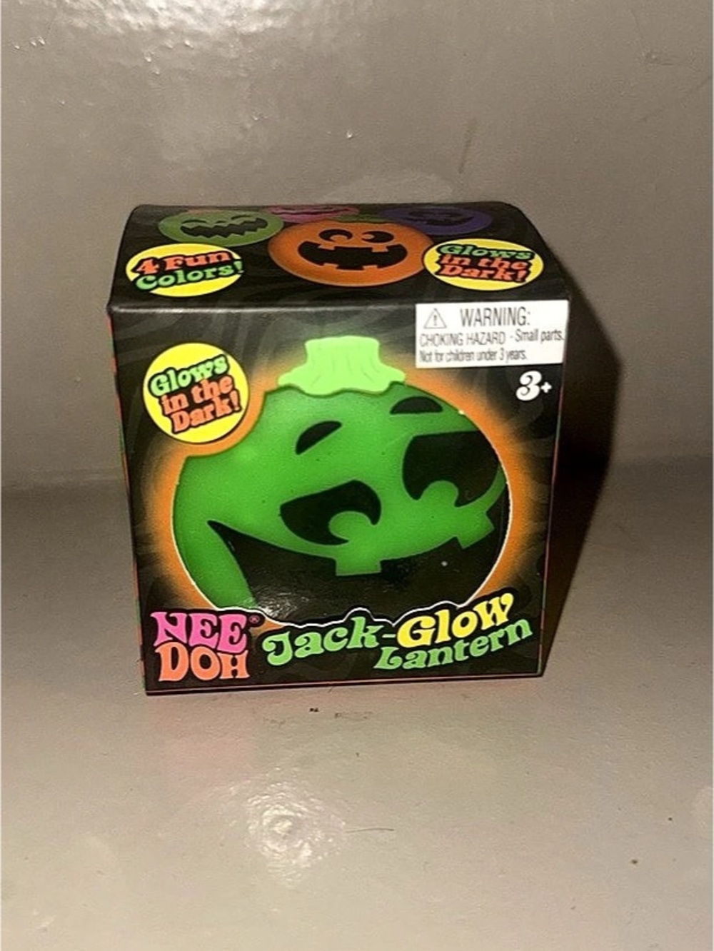 Nee Doh Jack-O-Glow Lantern Glow Lantern green